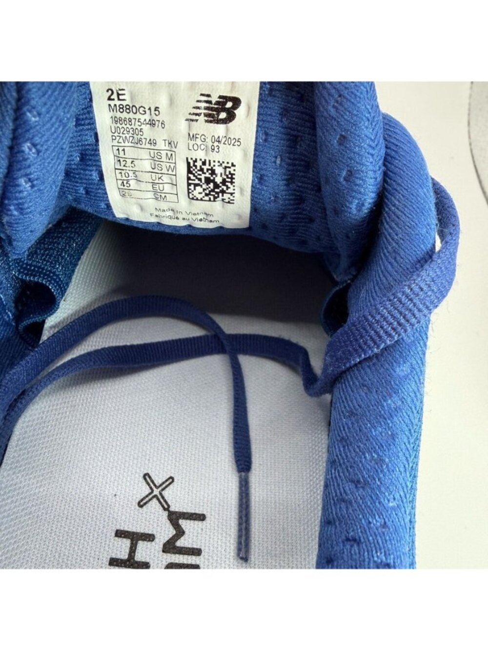 New Balance Fresh Foam X 880v15 Shoes Mens Size 11 2E Blue Running Cushioned Gym - Picture 10 of 12